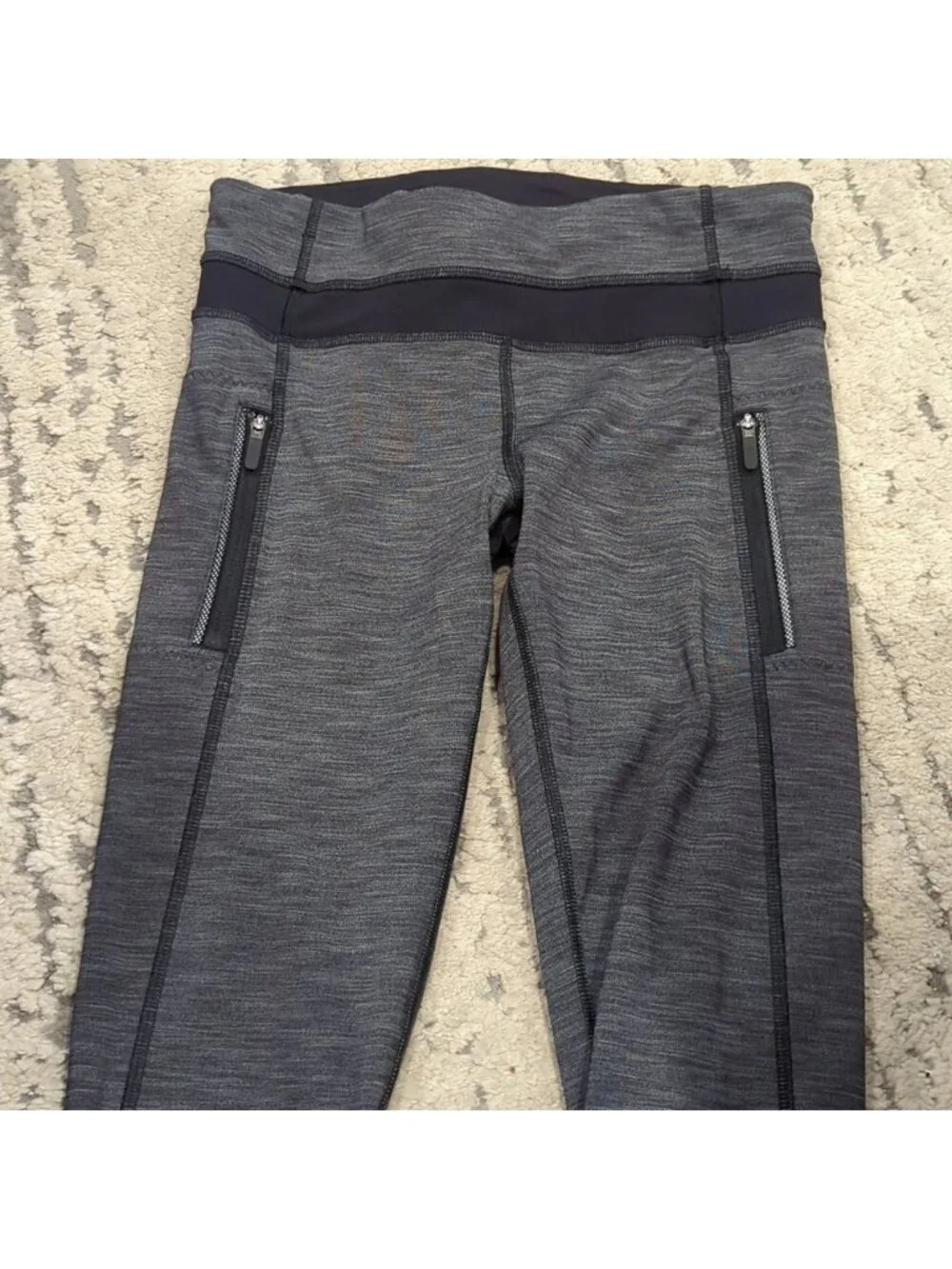 Lululemon Inspire Tight II Heathered Black / Heathered Black